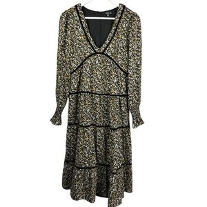 Sugar Lips Floral V-Neck Flowy Maxi Dress